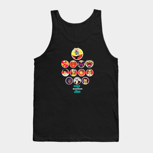 Mazinger Z - TV Cartoons Tank Top by GiGiGabutto